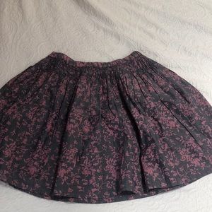 purple and blue skirt